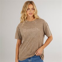 Bench Womens Berlanne T-Shirt Washed Warm Taupe