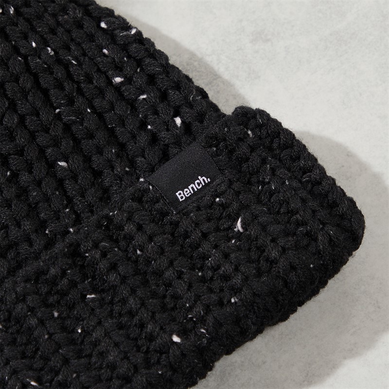 Bench Damen Daisie Bommel Mütze Schwarz