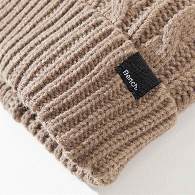 Bench Damen Ivanna Bommelmütze Dunkel Taupe