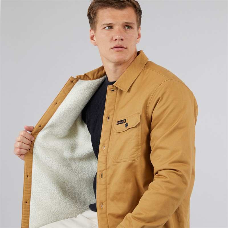 Bench Herren Merrin Borg Worker Hemdjacke Camel Braun