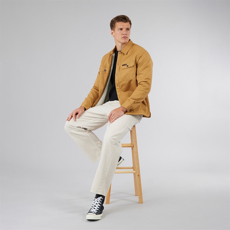 Bench Herren Merrin Borg Worker Hemdjacke Camel Braun