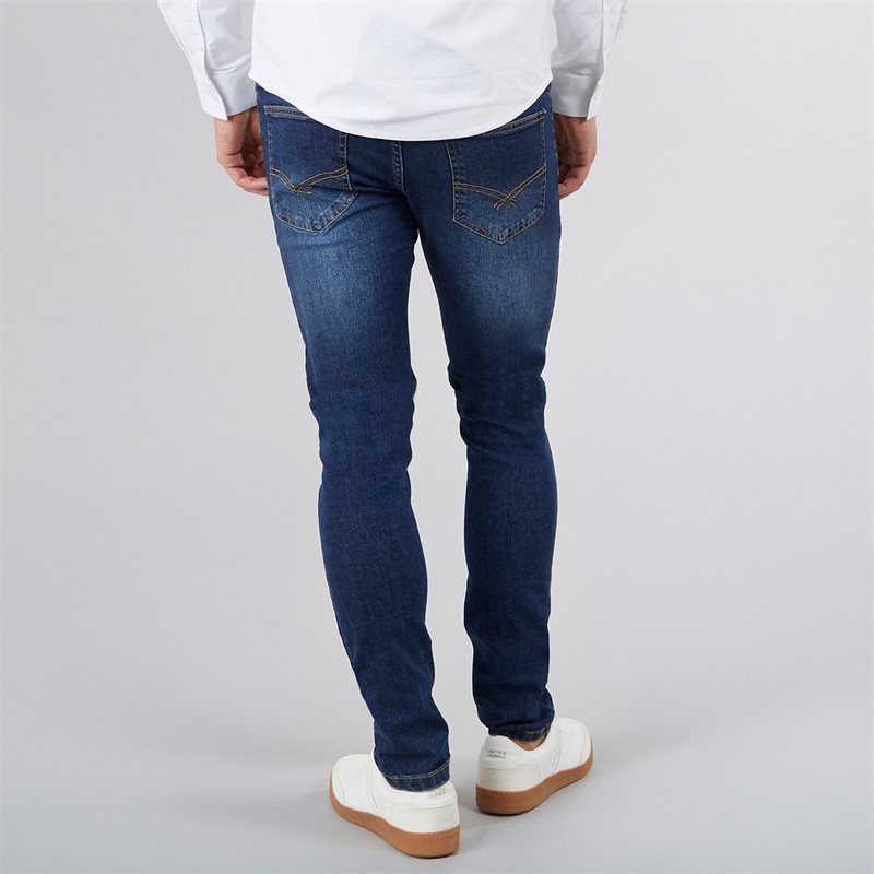 Bench Mens Ralemo Skinny Jeans Darkwash