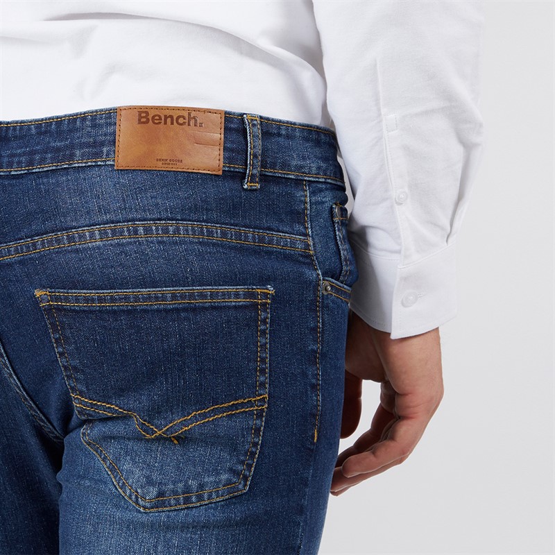 Bench Mens Ralemo Skinny Jeans Darkwash