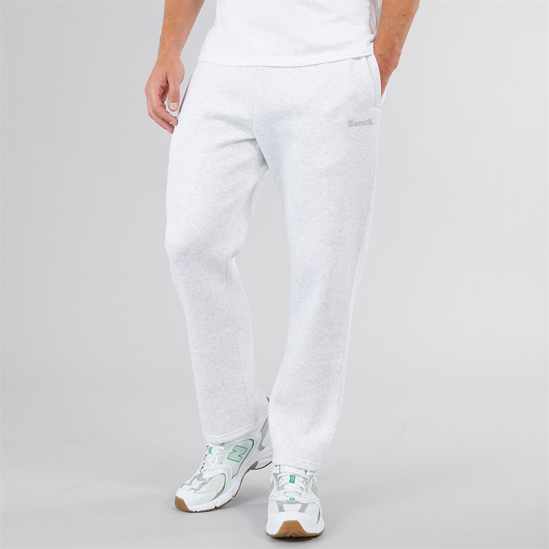 Bench Mens Riota Open Hem Joggers Light Grey Marl - Size S