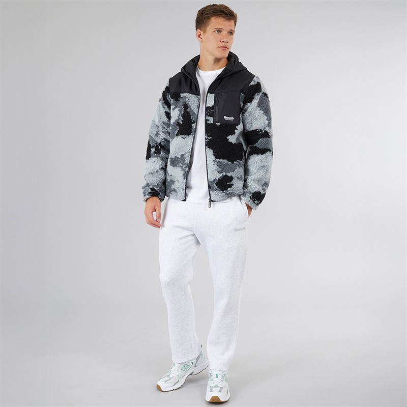 Bench Herre Riota Joggingbukser med Åben Kant Lys Gråmeleret