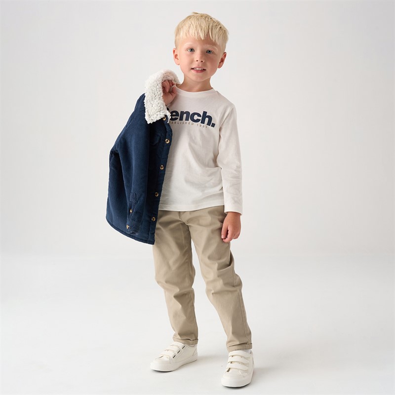 Bench Boys Corduroy Jacket T-Shirt And Twill Chinos Set Blue