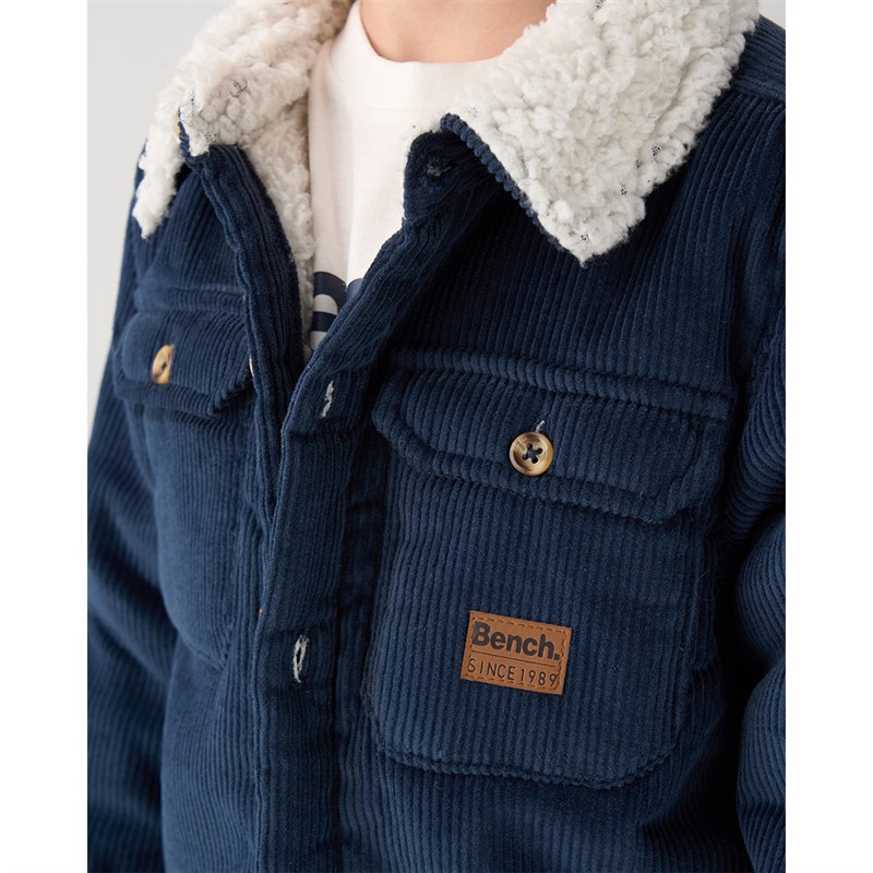 Bench Boys Corduroy Jacket T-Shirt And Twill Chinos Set Blue