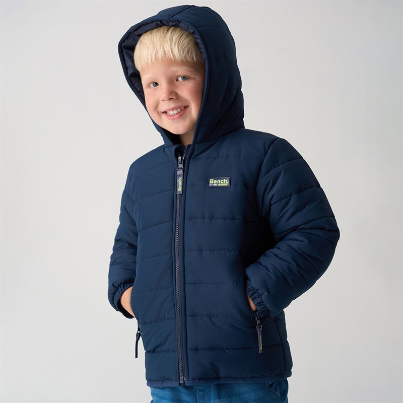 Bench Junge Daunenmantel T Shirt Und Jeans Set Blau