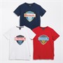 Bench Boys Hytree Three Pack Bench T-Shirts Red/Navy/White