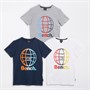 Bench Boys Condree Three Pack Bench T-Shirts Grey Marl/Navy/White