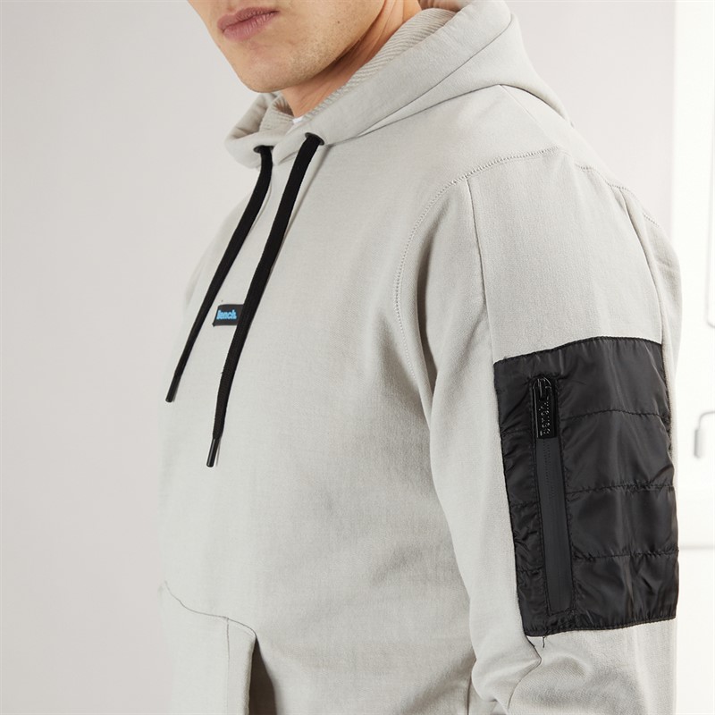 Bench Mens Rudyard Hoodie Frost Grey