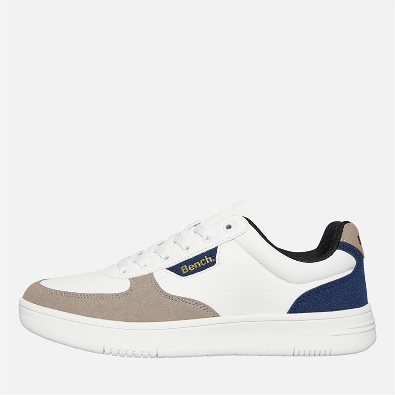 Bench Mens Grainger Trainers White/Navy