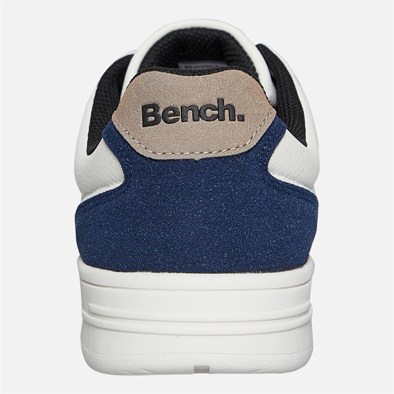 Bench Mens Grainger Trainers White/Navy