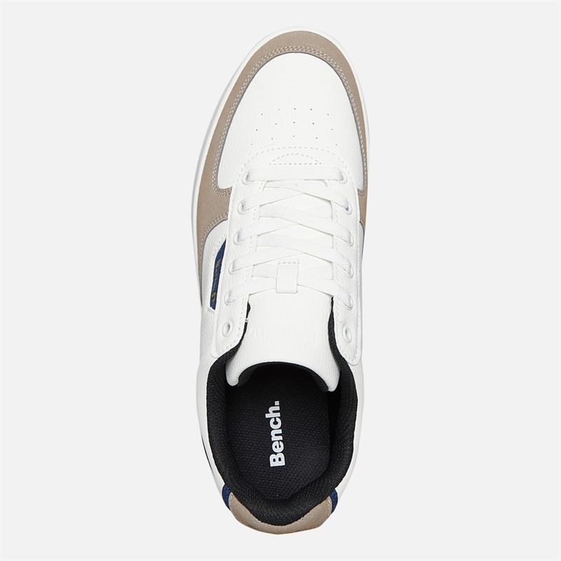 Bench Mens Grainger Trainers White/Navy