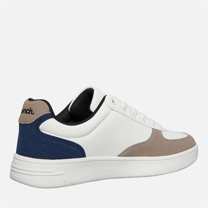 Bench Mens Grainger Trainers White/Navy