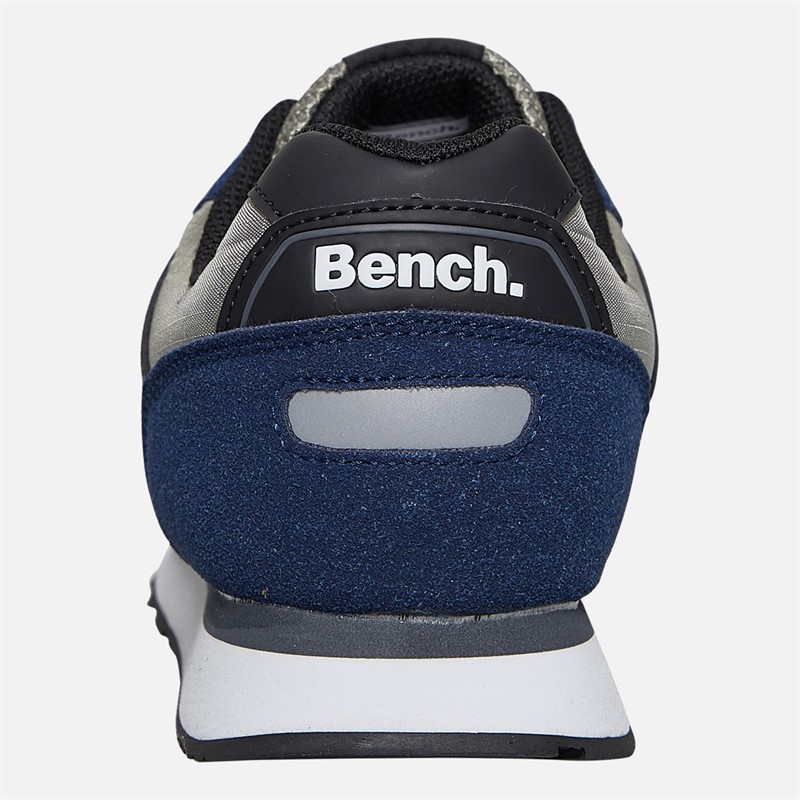Bench Mens Warner Trainers Navy/Blue/Grey