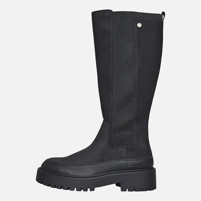 Bench Womens Beechigh Tall Chelsea Boots Black