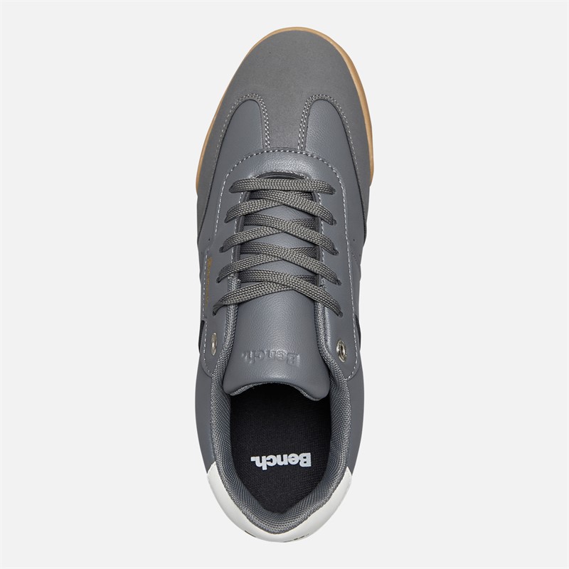 Bench Mens Murray Trainers Grey/Gum