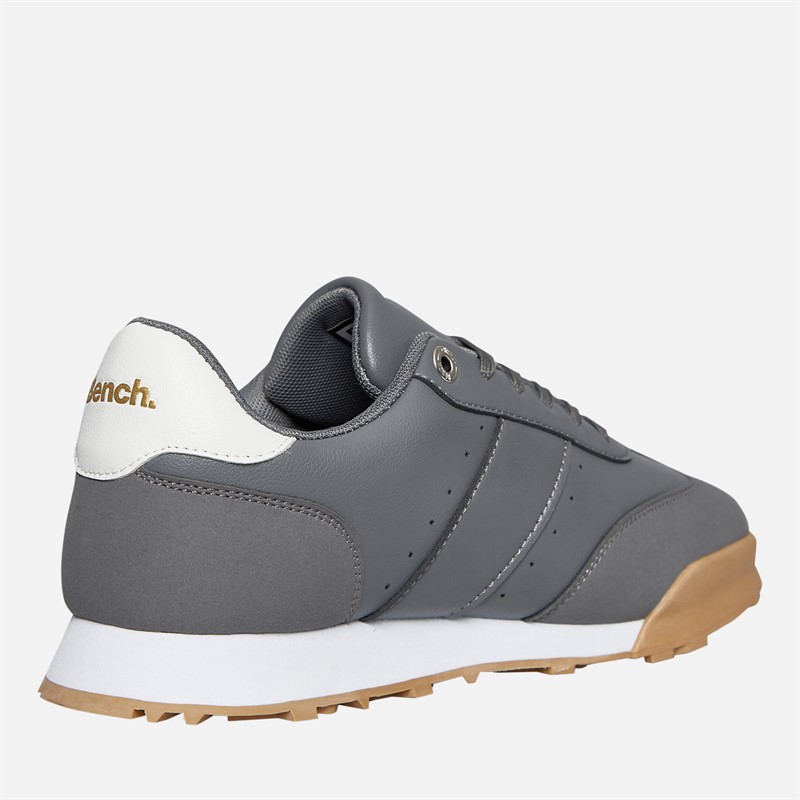 Bench Mens Murray Trainers Grey/Gum