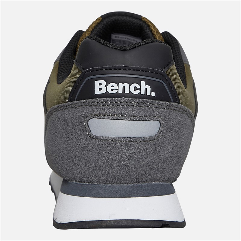 Bench Mens Warner Trainers Grey Comb