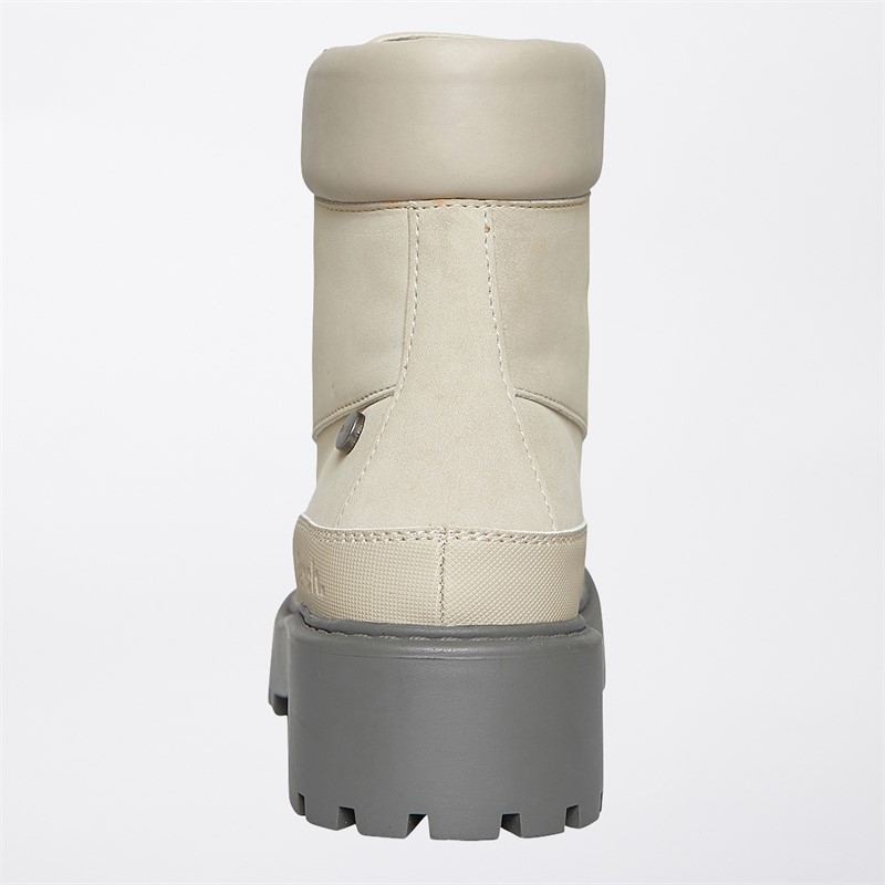 Bench Womens Bonham Lace Up Ankle Boots Grey