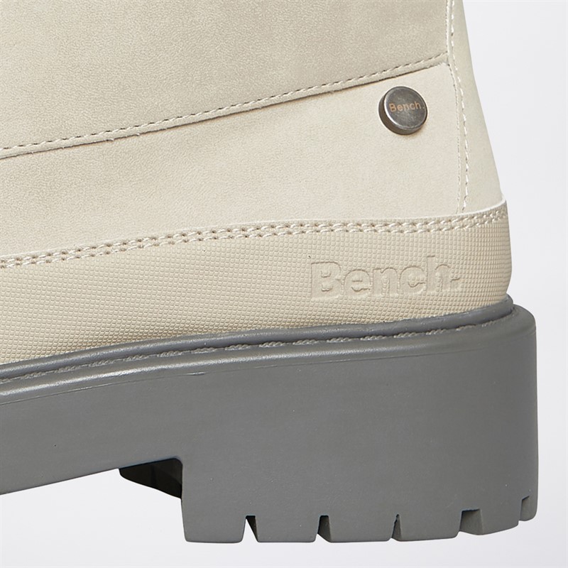 Bench Womens Bonham Lace Up Ankle Boots Grey