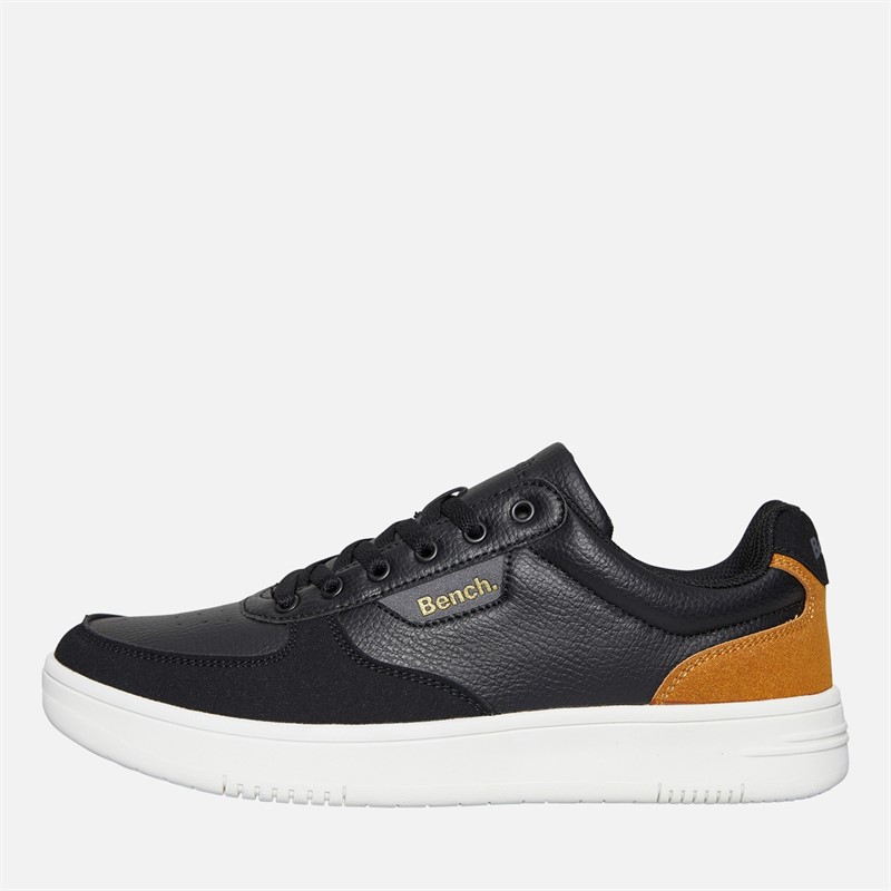 Bench Mens Grainger Trainers Black/Tan
