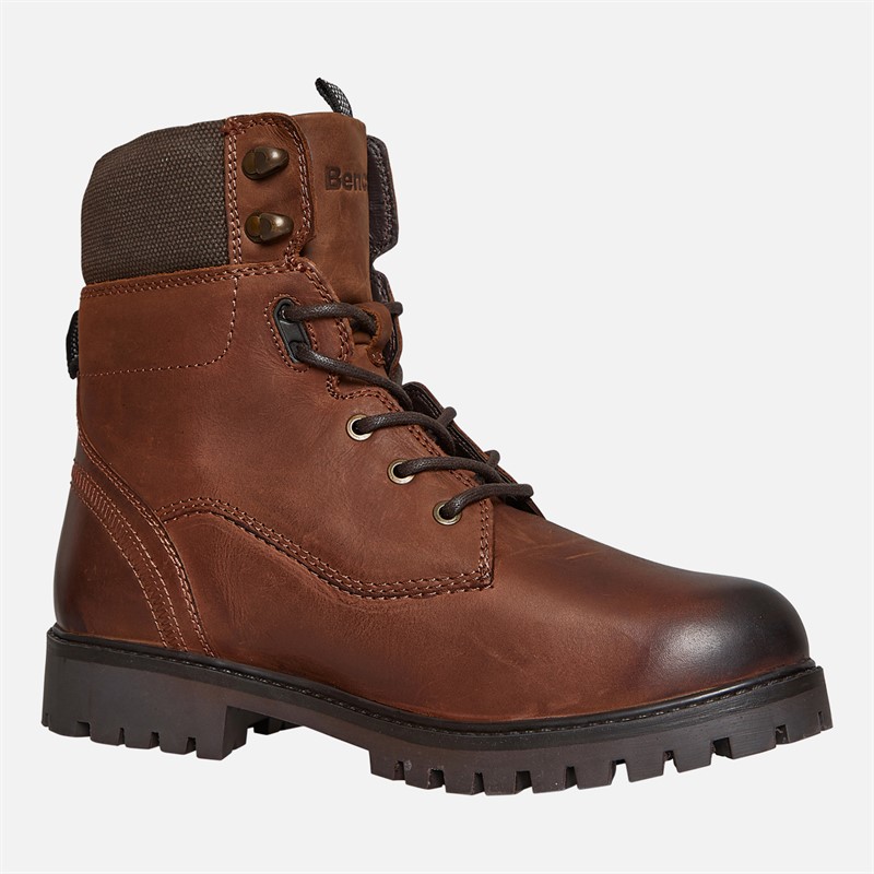 Bench Mens Oldham Aviator Boots Chestnut/Brown