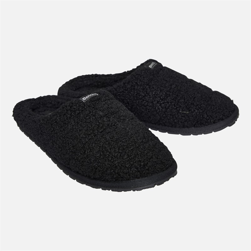 Bench Womens Abbie Mule Slippers Black