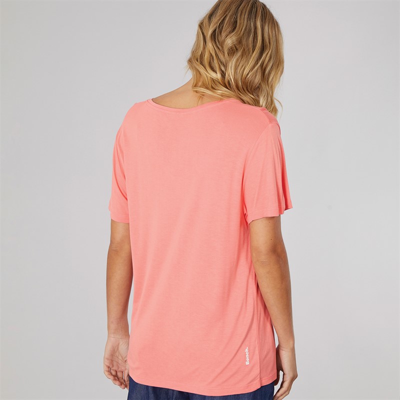 Bench T-shirt Paignton Femme Corail