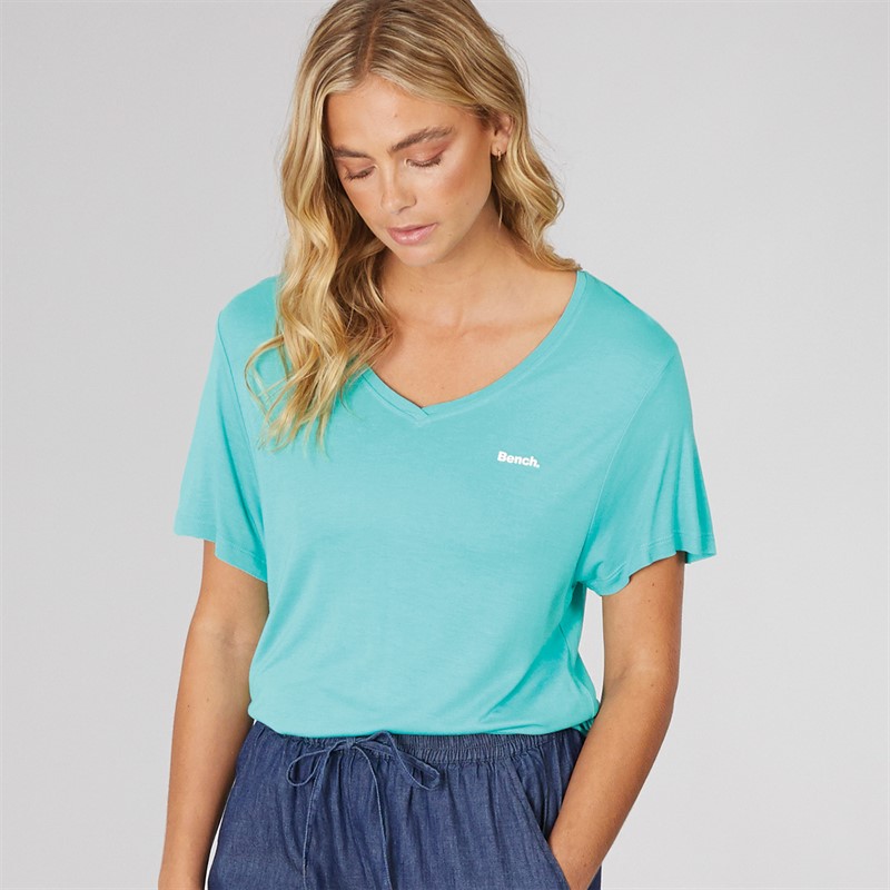 Bench Dames Paignton T-Shirt Teal - Maat 44