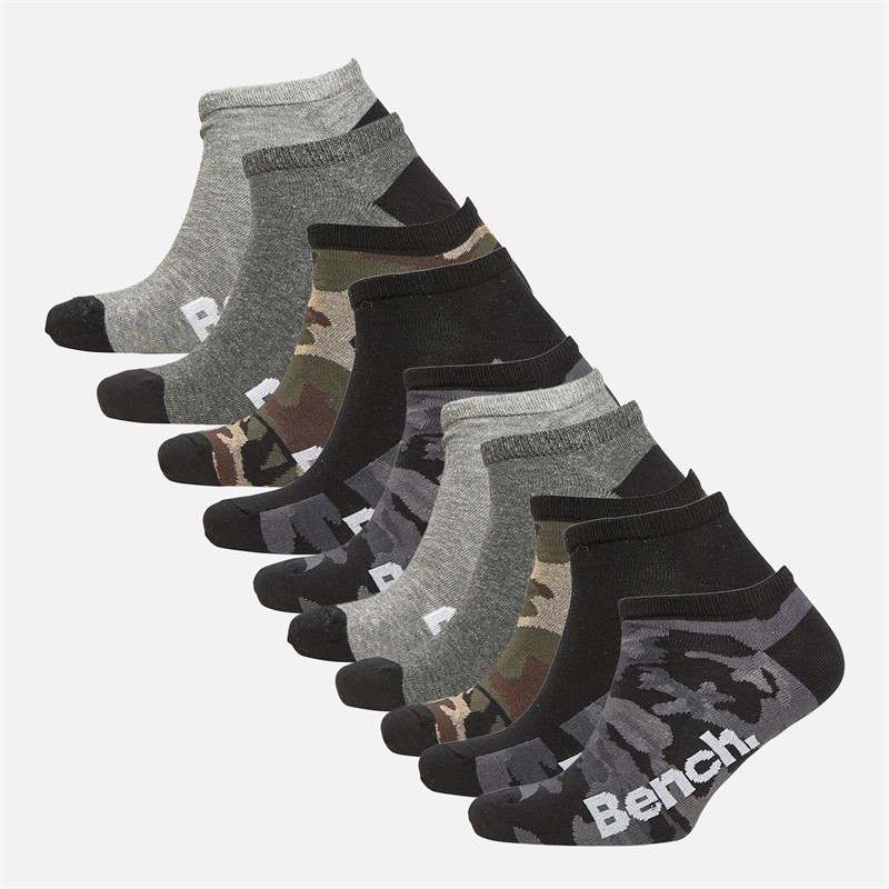 Bench Herren Yerrer Zehnerpackung Sneaker Socken Sortiert - Größen 39-46