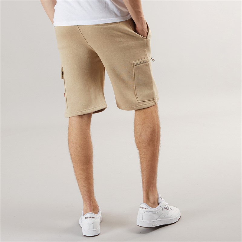 Bench Mens Aparri Cargo Shorts Stone