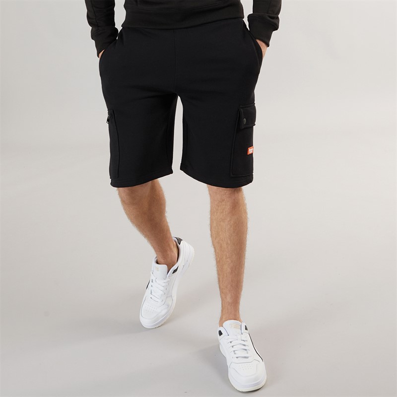 Bench Mens Aparri Cargo Shorts Black - Size M