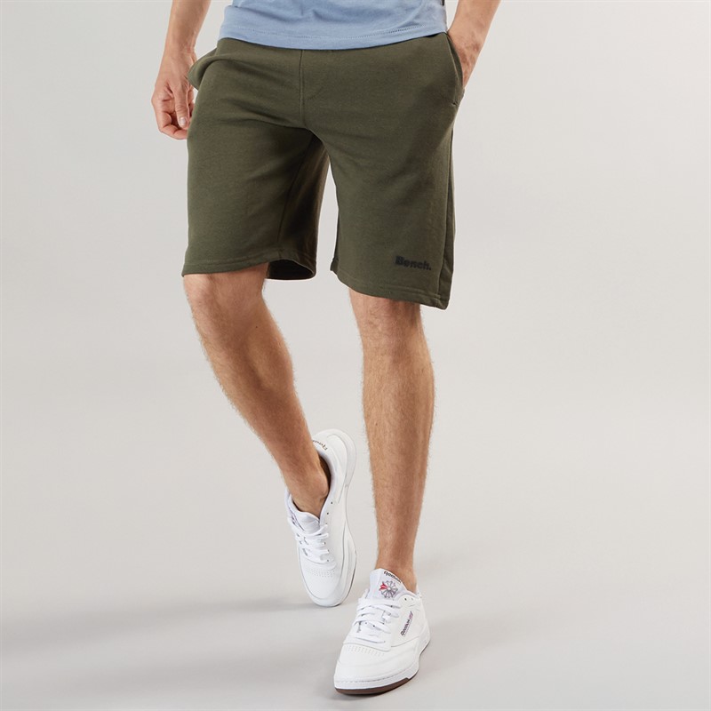 Bench Mens Hilvo Fleece Shorts Khaki - Size L