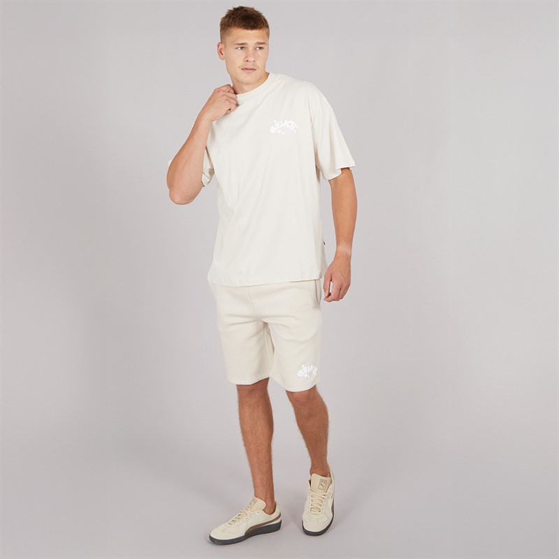 Bench Mens Tazoa Oversized T-Shirt Ecru