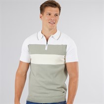 Bench Mens Aspinn Knitted Polo Sage