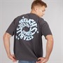 Bench Mens Tazoa Oversized T-Shirt Dark Grey