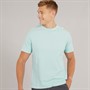 Bench Mens Styna Textured T-Shirt Ice Blue