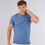 Bench Mens Settio Knitted Polo Slate Blue
