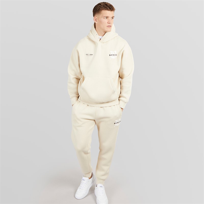 Bench Mens Vallia Tracksuit Ecru