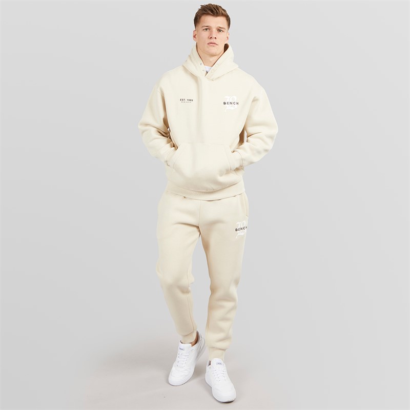 Bench Mens Vallia Tracksuit Ecru