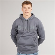 Bench Mens Trassi Hoodie Steel Grey
