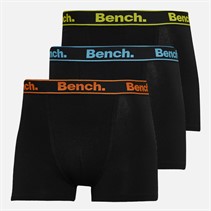 Bench Mens Wenzel Three Pack Boxers Black