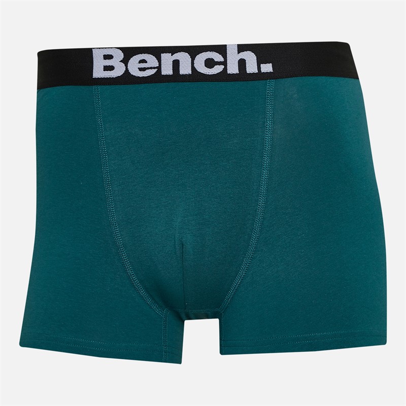 Bench Boxers Homme lot de trois Ecru Aop/Teal/Yarn Dyed Stripes