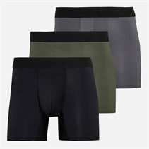 Bench Herren Veriato 3er-Pack Mikrofaser Boxershorts Schwarz/Khaki/Steel Grey