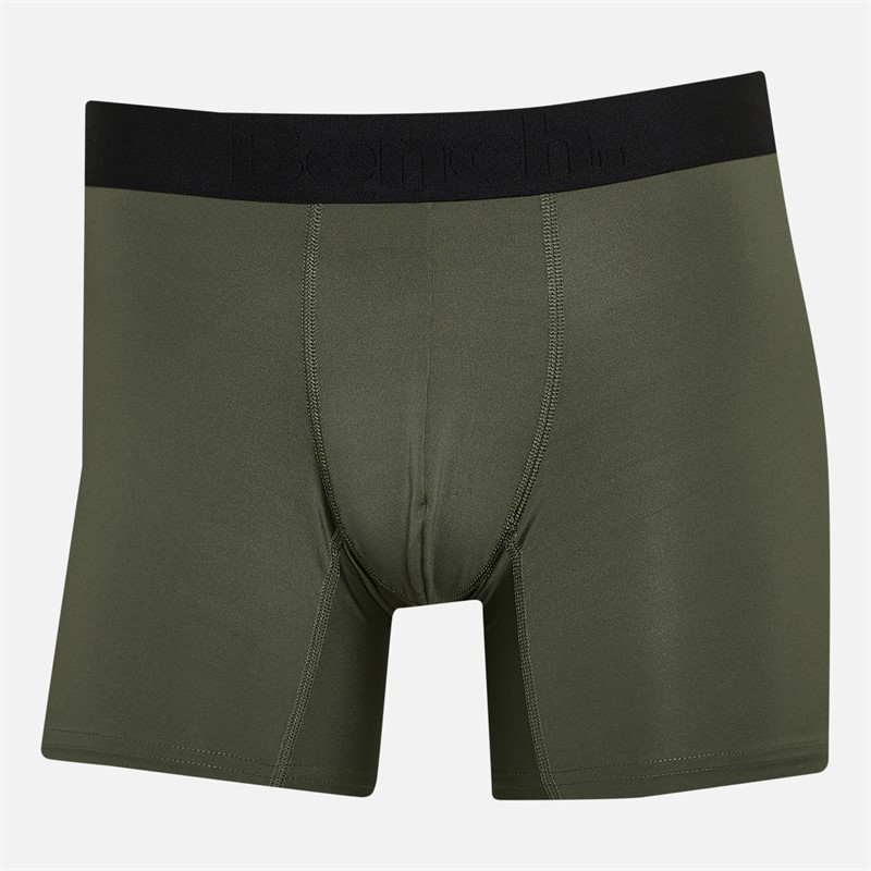 Bench Herren Veriato 3er-Pack Mikrofaser Boxershorts Schwarz/Khaki/Steel Grey