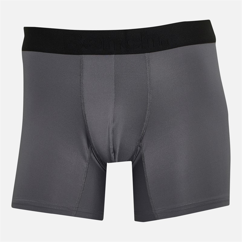 Bench Herren Veriato 3er-Pack Mikrofaser Boxershorts Schwarz/Khaki/Steel Grey