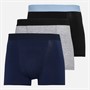 Bench Herren Syers Drei Pack Boxers Schwarz/Grey Marl/Navy