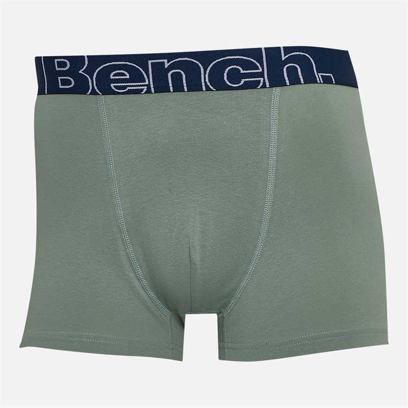 Bench Homme Dekker lot de Trois Caleçons Boxeurs Navy Aop/Sage Green/Grey Marl